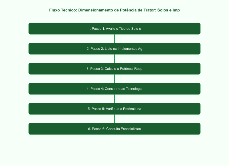 Diagrama técnico: Dimensionamento de Potência de Trator: Solos e Implementos Agrícolas